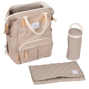 Rucsac pentru Schimb BEABA Wellington, 29 L, Argile, Cu Accesorii Incluse - Img 4