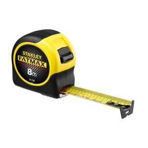 Ruleta Stanley FatMax 8m cu Blade Armor, Husa DynaGrip, Clip de Centura