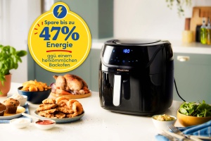Russell Hobbs Air Fryer XXL 8L Rapid AirFryer [carcasa compacta, 7 functii de gatit, 10 programe] SatisFry (poate fi spalat in masina de spalat vase, max 220degC, friteuza fara ulei, gratar, coacere, prajire) 27170-56 - Img 2