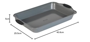 Russell Hobbs Backblech 40 cm Brater cu suprafata antiaderenta manere din silicon BPAPFOA-free - Img 8