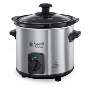 Russell Hobbs Slow Cooker Mini [oala grea din ceramica de 2 l pentru opt. Aragaz lent compact (3 setari de temperatura si functie de mentinere la cald, 145W) Aragaz lent 25570-56