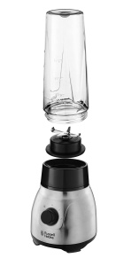 Russell Hobbs Stand Mixer 2-in-1 Blender cu recipient din sticla de 15 l si Mini Smoothie Maker de 06 l - Sticla de baut cu capac inclus Poate fi spal - Img 4