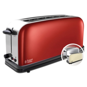 Russell Hobbs Toaster 21391-56 Flame Red 1000W Functie de Decongelare