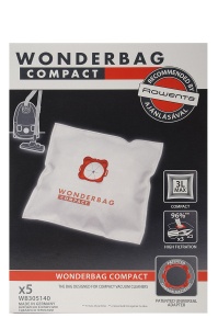 Sac de aspirator Rowenta WB305140 Wonderbag Compact, 3L, Alb