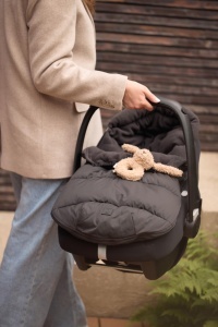 Sac de dormit pentru bebelusi Jollein Puffed, negru, pentru scaune auto si carucioare - Img 9