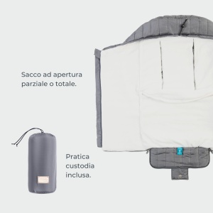 Sac de dormit universal Nuvita Moovo 9658 Junior, pentru carucior, culoare pistachie, -10 C - Img 6