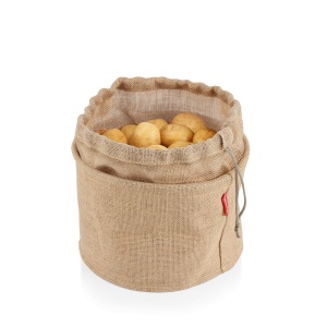 Sac pentru legume Tescoma 4FOOD, 8.5 l, din jute, cu inchidere prin snur - Img 2