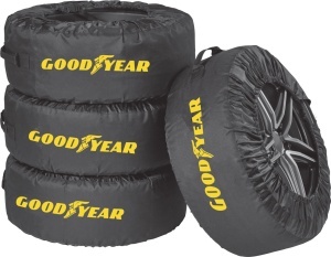 Sac pentru transport si depozitare anvelope Goodyear, 4 bucati, 600D, negru