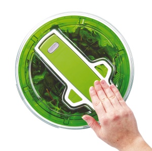 Salatiera cu uscator Zyliss Swift Dry E940013, 6L, Plastic, Verde, AquaVent - Img 7