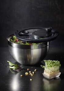 Salatiera ROSLE cu Kurbel, inox 1810, 24 cm, 5.4 litri - Img 8
