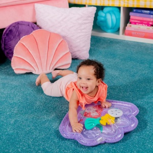 Saltea cu apa Bright Starts, Disney Baby, Ariel, 37.5x45.1cm, mov - Img 3