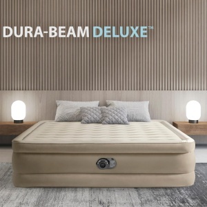 Saltea gonflabila Intex Queen Ultra-Plusch 152x203 cm cu pompa electrica - Img 2