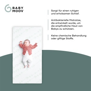 Saltea pentru bebelusi Babymoov CosyLite 70x140 cm, Antibacteriana, 10 cm - Img 3