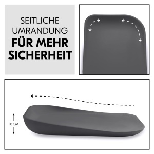 Saltea pentru schimbat bebelusi hauck 70 x 50 cm, culoare antracit - Img 6