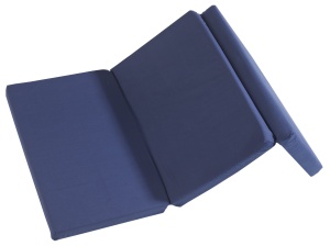 Saltea pliabila pentru patut de calatorie Roba 60x120 cm albastra cu husa detasabila - Img 3