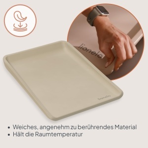 Saltea Schimbat Lionelo Megs, 70x49 cm, impermeabila, usor de curatat - Img 4