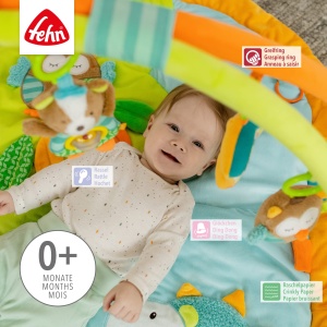 Salteluta de activitati Fehn 3D Activity-Decke Sleeping Forest 80x105 cm cu 5 jucarii detasabile - Img 3