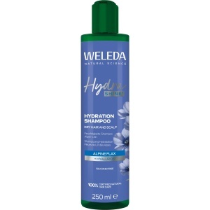 Sampon hidratant WELEDA Bio Hydra Shine cu Hyaluron si Alpen-Lein 250ml