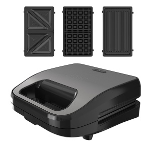 Sandwich Maker BlackDecker BXSA754E, 750W, 3-in-1, Placi Detasabile