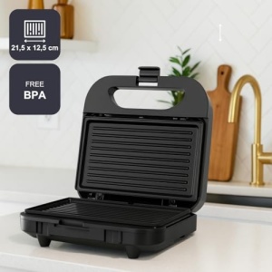 Sandwichmaker BLACKDECKER BXSA752 750W Placi Antiaderente Compact - Img 4