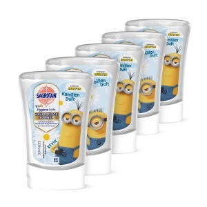 Sapun lichid pentru copii Sagrotan Kamille, 5 x 250 ml, hidratant si antibacterian
