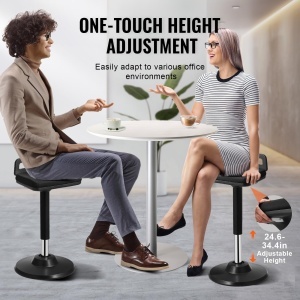 Scaun activ VEVOR Allen570 negru ajustabil pe inaltime cu design ergonomic - Img 4