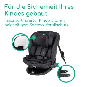Scaun auto Bebeconfort RevolveFix 360 i-Size, 0-12 ani, 40-150cm, negru - Img 4