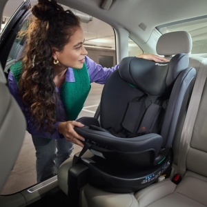 Scaun auto copii Bebeconfort RevolveFix Plus 360 i-Size, rotire 360, 0-12 ani, negru - Img 9