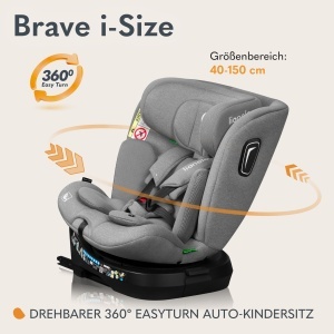 Scaun auto copii Lionelo Brave i-Size 360deg Rotativ ISOFIX R129 - Img 2