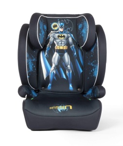 Scaun auto DC Comics Batman cu o inaltime de 100 pana la 150 cm cu grafica a supereroului Batman pe fundal negru si albastru - Img 2
