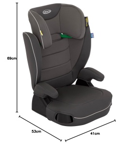 Scaun auto Graco Logico L i-Size R129, 100-150 cm, gri, confortabil - Img 9