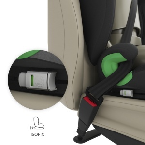 Scaun auto Kinderkraft JUNIOR FIX 2, 100-150 cm, negru, cu H-GUARD si SPS - Img 4