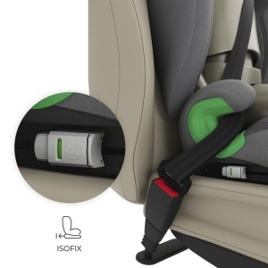 Scaun Auto Kinderkraft JUNIOR FIX 2 PRO, 100-150 cm, H-GUARD, Culoare Gri - Img 4