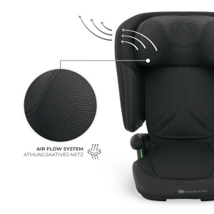Scaun auto Kinderkraft UNITY 2 i-Size Negru Reglabil pentru copii 35-12 ani - Img 9