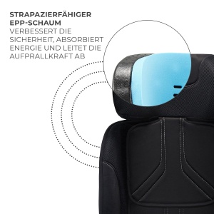 Scaun auto Kinderkraft XRIDER2 I-SIZE 40-150 cm, 5-Puncte, Negru - Img 6