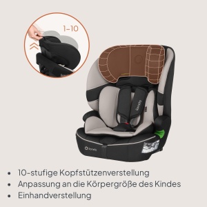 Scaun Auto Lionelo Billy i-Size 76-150 cm, 5-Punct, cu ISOFIX, Comfortabil - Img 6
