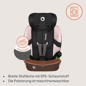 Scaun auto Lionelo Billy i-Size 76-150 cm ISOFIX Top Tether Siguranta R129 - Img 8