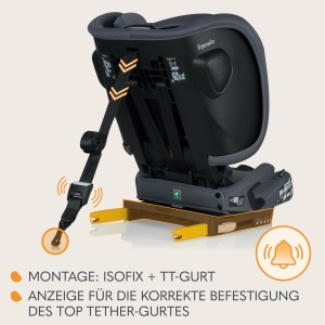 Scaun Auto Lionelo Nelly i-Size, Faltabil, 76-150 cm, ISOFIX, Cu Protectie Laterala - Img 3