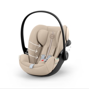 Scaun auto pentru bebelusi CYBEX Gold Cloud G3 Plus, Almond Beige, 0-13 kg - Img 7