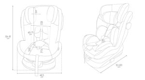 Scaun auto pentru copii MoMi EMI, 0-12 ani, 360 rotativ, ISOFIX, 3-36 kg - Img 11