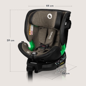 Scaun auto rotativ Lionelo Harmony I-Size 360deg sistem ISOFIX reglaj spatar si tetiera - Img 9