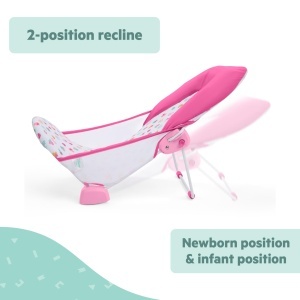 Scaun de baie pentru bebelusi Disney Baby Minnie Mouse, 2 pozitii, 0-6 luni, Bright Starts - Img 5
