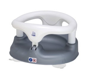 Scaun de baie pentru bebelusi Rotho Babydesign, rucsfeste, 7-16 luni, PerlsilberAlb