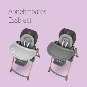 Scaun de masa copii Maxi-Cosi Minla, 6 in 1, 0-14 ani, 9 inaltimi, Essential Graphite - Img 3