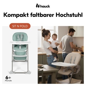 Scaun de masa pliabil hauck Sit N Fold, 6-36 luni, max. 15 kg, Mint - Img 2