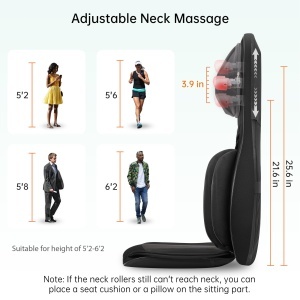 Scaun de Masaj Snailax, Shiatsu cu Functie de Incalzire, 8 Zone de Masaj - Img 2