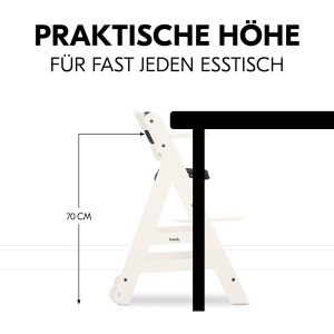 Scaun multifunctional Hauck Beta White lemn de fag ajustabil pana la 90 kg - Img 7