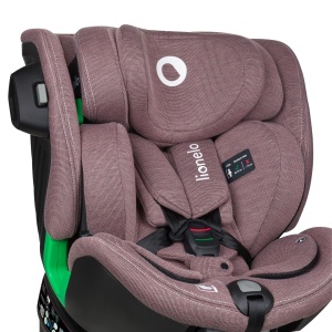 Scaun pentru copil pivotant LIONELO HARMONY I-SIZE 360deg pentru copii de la 40-150 cm, montare cu ISOFIX + stabilizare picior, reglare tetiera si spatar, insertie de reducere Dri-Seat - Img 9