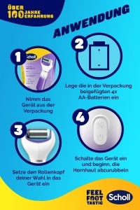 Scholl Expert Care 2-in-1 File Smooth Lila Sistem Electronic pentru Indepartarea Calozitatilor - Img 8