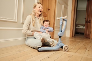 Scooter 2-in-1 MoMi Debe pentru copii, cu scaun, 2 inaltimi ajustabile, 3 roti LED - Img 15